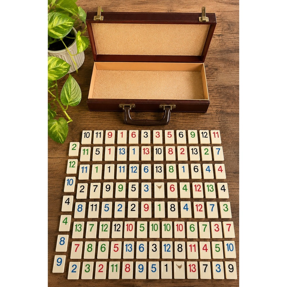Vintage Rummikub Tile Rummy Game 106 Jokers Original Carrying Case Retro "READ"